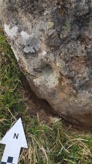 Digital photograph of close ups of motifs, from Scotland's Rock Art Project, Carr, Highland