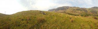 Digital photograph of panorama, from Scotland's Rock Art Project, Carr, Highland