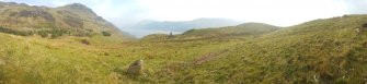 Digital photograph of panorama, from Scotland's Rock Art Project, Carr, Highland