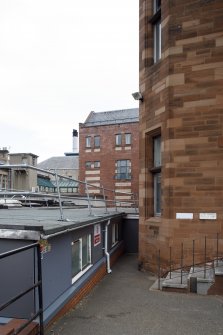 Main building. West wing. View from south with 1990 new wing in background.