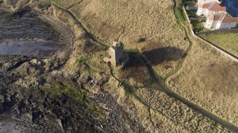 Oblique aerial view of Seafield Tower