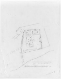 Survey plan; Inch Old Parish Church and burial-ground