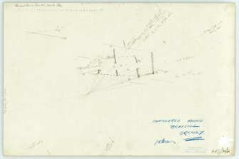 Plane-table survey; chambered cairn, Braeside, Eday