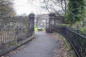 View of gateway from west.