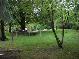 Survey photograph, Direction to SE, General site view pre-ex, Ardanaiseig Hotel, Loch Awe