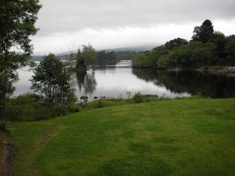 Survey photograph, Direction to E, View from top of the theatre, Ardanaiseig Hotel, Loch Awe