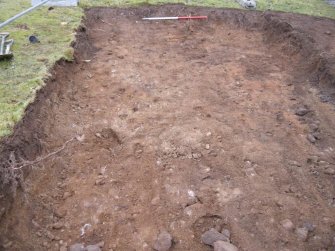 Watching Brief photograph, Redeposited topsoil, looking SE, Crathes Castle Stables