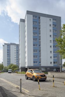 View of Hilton Court from north with Stewart Park Court behind.