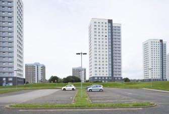 General view from east showing (L-R) Bayview Court, Seaview House, Seaton House, Northsea Court, Aulton Court.