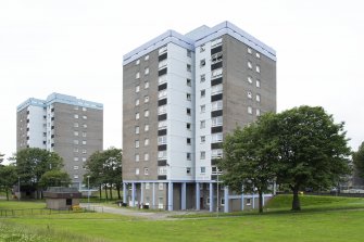 Donview House. View from north east with Seaton House behind. 