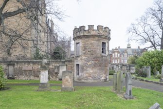 General view from south including burial ground