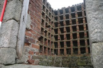 Survey photograph of Doocot, detail of nest boxes, Blairs College and Estate