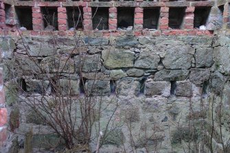 Survey photograph of Doocot, holes for floor joists, Blairs College and Estate