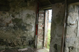 Survey photograph of Swirls, interior of Building 1, E byre, Blairs College and Estate