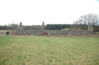 Survey photograph of Braeside, S wall, Blairs College and Estate