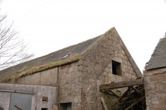 Survey photograph of Steading Buildings 7 and 11, N gable of building 7 and detail skewput, Blairs College and Estate 