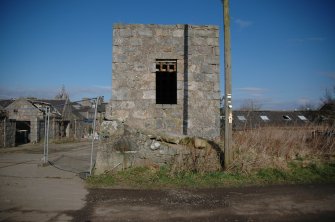 Survey photograph of Steading Building 1, Doocot S wall, Blairs College and Estate 