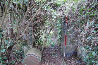 Survey photograph of Garden, door to buildings 23 and 24, Blairs College and Estate 