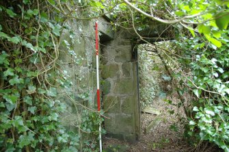 Survey photograph of Garden, door to buildings 23 and 24, Blairs College and Estate 