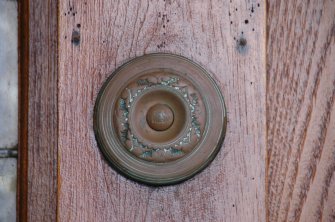 Survey photograph of New College, details of entrance door, Blairs College and Estate 