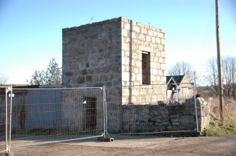 Survey photograph of Doocot, W wall, Blairs College and Estate