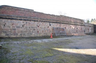 Survey photograph of Garden, N side of N garden with bee boles, Blairs College and Estate 