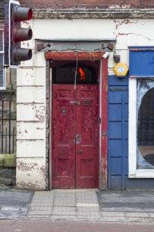 Detail of secondary entrance, Main Street