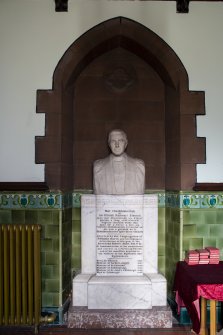 Rev. Robert Blair commemoration bust set in Niche in main east entrance lobby