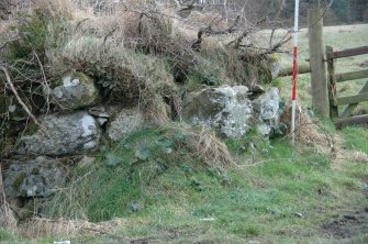 Survey photograph Gazetteer No. 20, details of field gates and dykes on main E/W stock road, Blairs College and Estate 