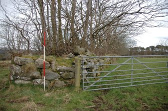 Survey photograph Gazetteer No. 20, details of field gates and dykes on main E/W stock road, Blairs College and Estate 