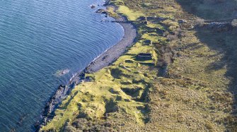 Oblique aerial view