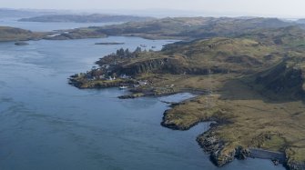 Oblique aerial view of South Cuan, Luing