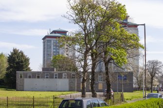 General view from west from Montgomery Road showing church within its setting