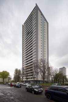 General view from northeast with 151 and 171 Wyndford Road in background