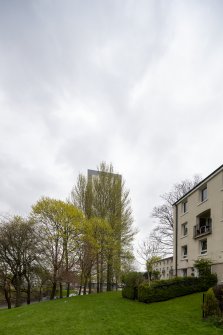 General view in relation to surrounding residences from south