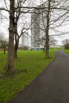 General view from south on River Kelvin Path of 151 with 120 in background