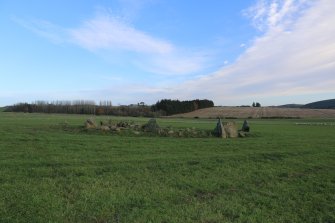 Photograph of Yonder Bognie, recumbent stone circle