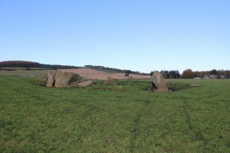 Photograph of Yonder Bognie, recumbent stone circle