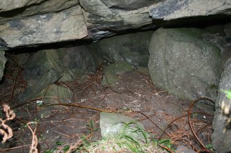 Internal view of the rock shelter.