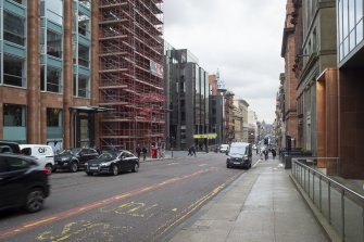 View West down St Vincent St showing setting and relationship to surrounding buildings