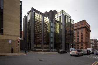 View of Wellington St and West George Lane corner from Northwest