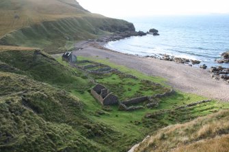 General view of the cottages and bothy at Guirdil.