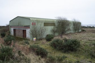 View from north west of WW2 magazine R8. The two sliding doors originally opened onto a railway line and would have had a canopy above