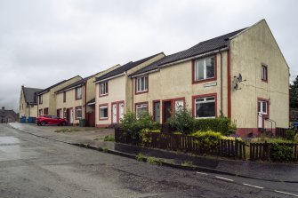 View from south-west showing Nos 1-12 Manse Terrace, Port Street, Clackmannan