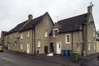 View from south-east showing Nos 16-26 High Street, Clackmannan