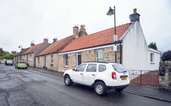View from south-east showing Nos 64-72 High Street, Clackmannan