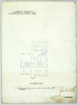 University of St. Andrew's, Alterations to Student's Union. First floor plan.