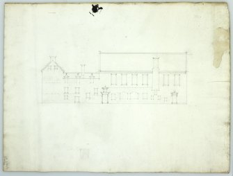 University of St. Andrew's, Alterations to Student's Union. Side elevation.