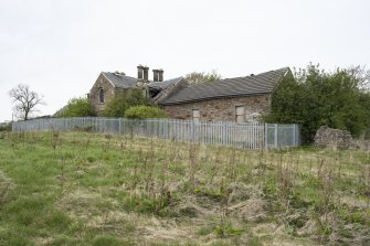 View of south facade from south east.