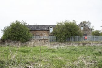 View of east elevation from east.